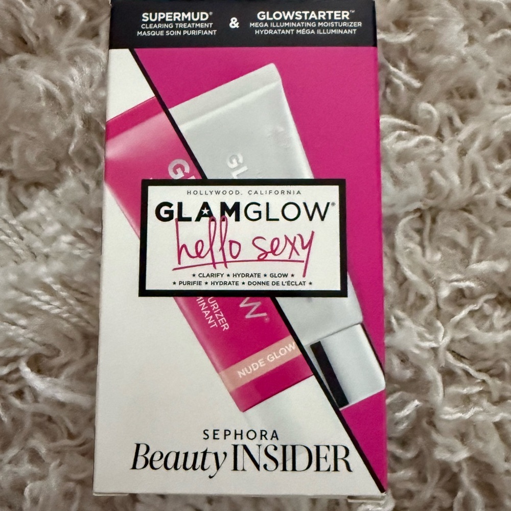 New W box - Glam glow Hello Sexy Super Mud Mask And Glowstarter Moisturizer Set